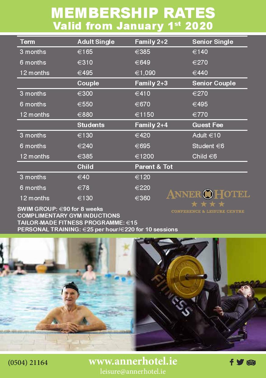 Gym Membership Hotels With Leisure Centre Anner Hotel Thurles