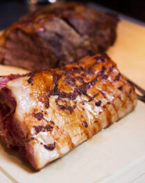 Roast beef carvery station at The Anner Hotel, ready for guests to enjoy.